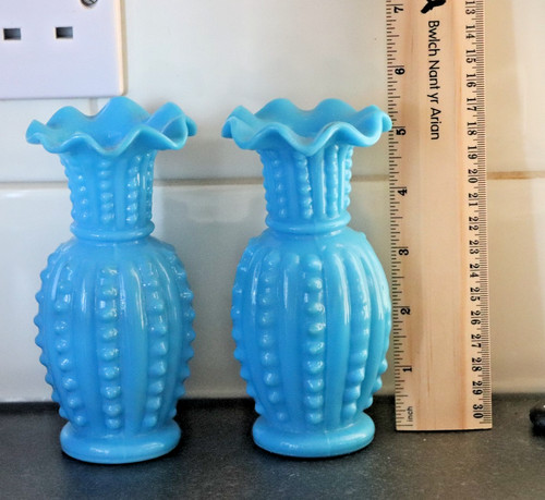 French blue glass - french,