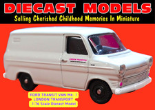 ORIGINAL 1960's FORD TRANSIT; LONDON TRASPORT; 1:76 (00) SCALE CORGI DIECAST VAN