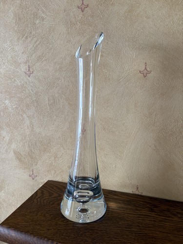 Tapered clear glass bud vase - tapered,