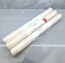 LAURA ASHLEY Florence Natural 3x Rolls Wallpaper Cream & Gold Same Batch No.