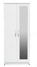 Tall Wooden White 2 Door