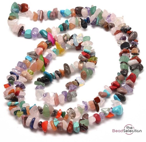 Gemstone beads chip 8mm - gemstone, 8mm-5mm