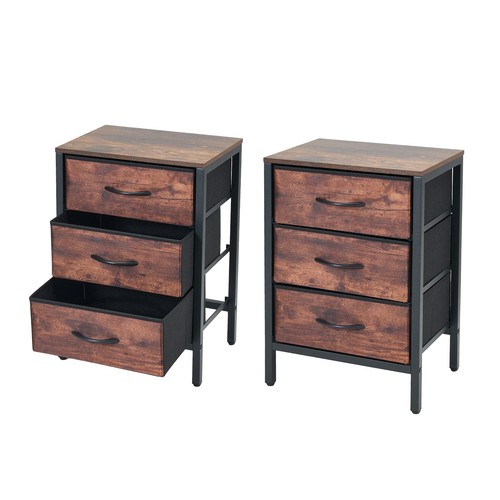 Rustic bedside cabinet bedroom - rustic,