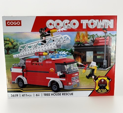 Fire truck building 411 blocks - fire,