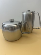 Old Hall Stainless Steel 2PT Teapot & Coffee/Hot Water Pot Robert Welch Design
