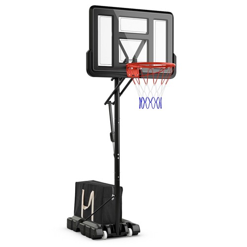 Portable basketball hoop with - basketball,