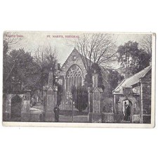 YOUGHAL St Mary's Church, Co Cork Postcard sent to School House Earsham