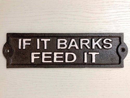 Barks feed sign wall - if, it!