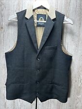 Marc Darcy London Dark Navy Blue Mens Suit Waistcoat Vest - Size 40R