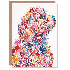 Greeting card colourful - card, floral