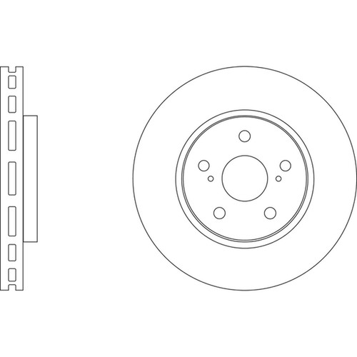 Brake discs vented for - 2x,