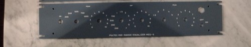 Pultec meq front panel - front, diy
