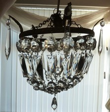 Vintage Crystal Basket Shape