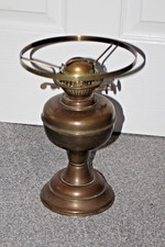 Vintage Duplex Brass Oil Lamp