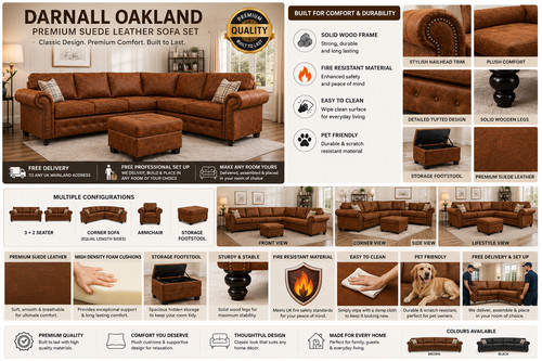 Darnall oakland corner sofa - darnall,