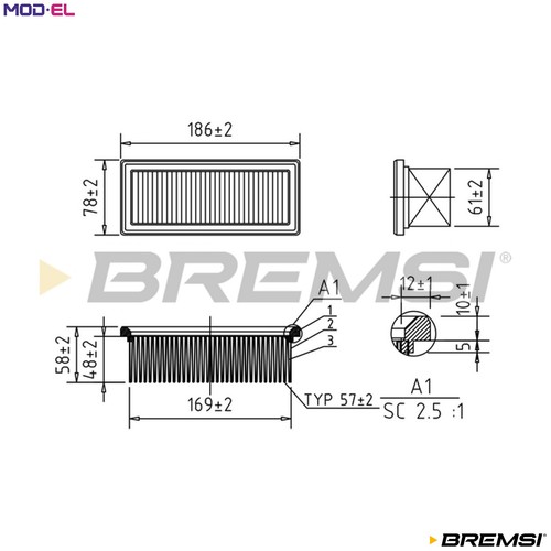 Air filter fa1155 - air,