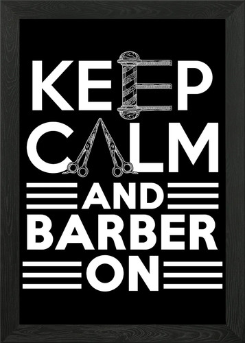 Barber barbershop framed wall - framed,