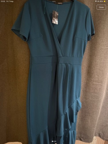 Beautiful teal quiz dress - teal,