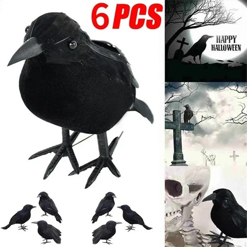 Realistic black crow prop fake - realistic,