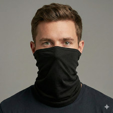 Plain Black Snood Reusable 3