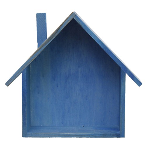 Wooden house shaped shelf - wooden,