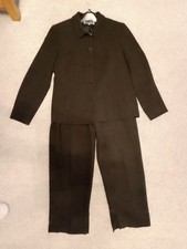 Austin Reed Ladies 2pc Trouser Suit Lightweight, black, size 14, good condition