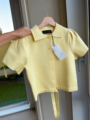 Zara butter yellow knit