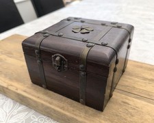 Large Square Wooden Box -