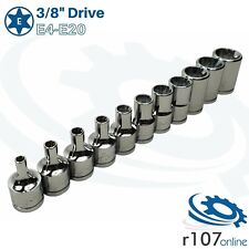 Blue Point 3/8" Female E Torx Socket Set E4-E20 - As sold by Snap On