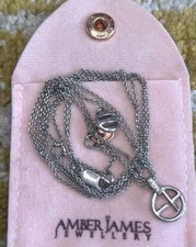 Authentic Armani Exchange Sterling 925 Silver  Pendant Necklace. 
