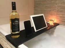 Wooden Black Bath Tray Shelf