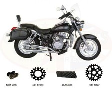 Chain & Sprockets Set BLACK to fit Pioneer Nevada XF125L-4B