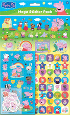 Peppa Pig Family Mega Sticker Pack Featuring New Baby Sister Evie | Officially L