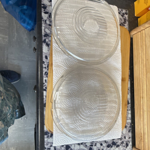 Pair lucas glass car - a,