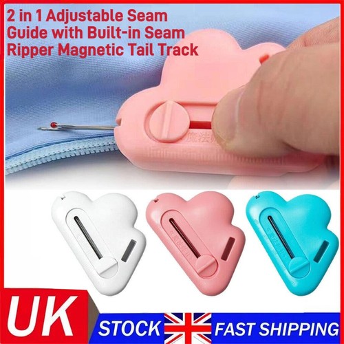 Adjustable seam guide - in,