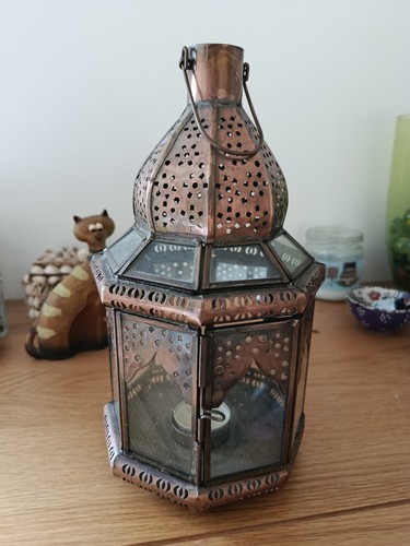 Moroccan lantern metal and - metal,