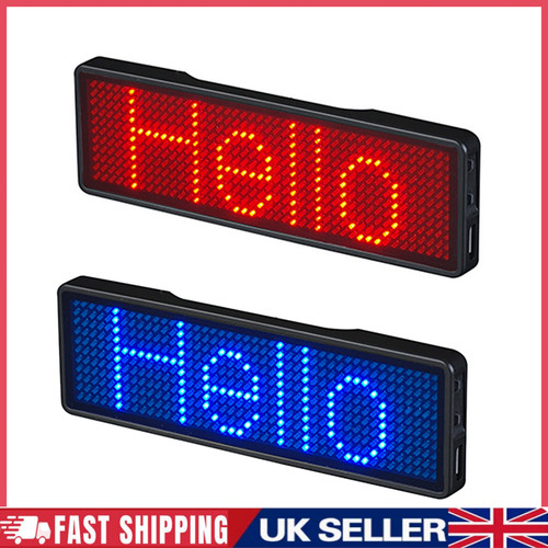 Led name badge programmable - led,