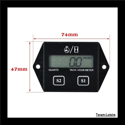 Hour meter engine speed for - hour,