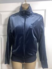 Adidas Originals Rare Women's LUXE Velvet FIREBIRD Track suit Velour NAVY Uk6