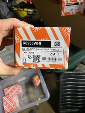 MK white plastic 2g 13A RCD