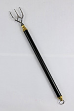 Antique English Metal and Brass Telescopic Toasting Fork 19C