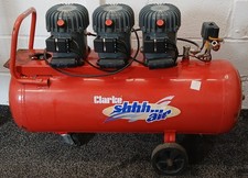 Clarke SHHH AIR 150/100 5.3CFM 100Litre 1.37HP Compressor 230V