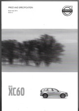 Volvo XC60 Specifications 2014-2015 UK Market Brochure SE, SE Lux, R-Design, Lux