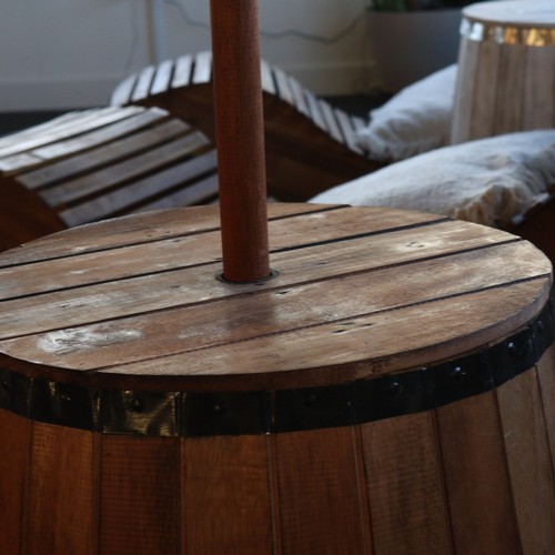 Beer barrel table parasol - barrel,