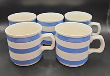 5 x Cornish ware Blue and