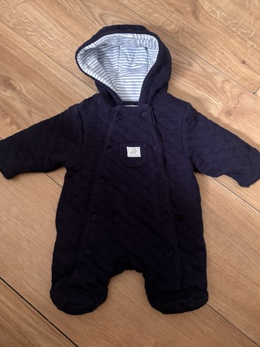 Tiny baby navy padded - padded, snowsuit