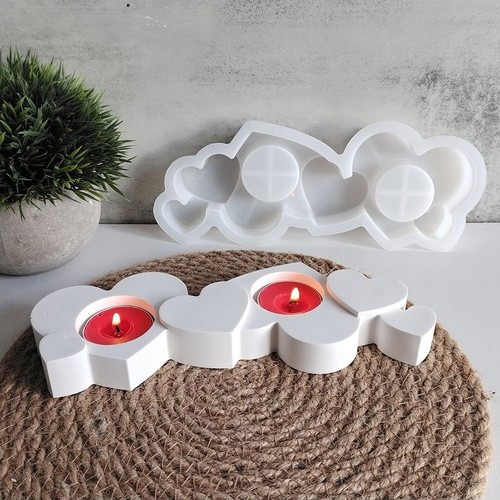 Silicone candlestick mold - silicone,