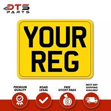 11x8 Square Rear Yellow Number Plates , 4x4 Trailer, Caravan 100% MOT/ROAD LEGAL