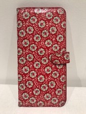 Cath Kidston Kempton Rose Travel Wallet Document Holder Red Floral Oilcloth
