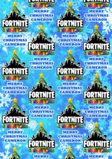 FORTNITE Personalised Christmas Gift Wrap - Fortnight Christmas Wrapping Paper